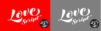 Love Script‚ a highly-contrasted brush script‚ by @positype. 25% off till Nov 23.