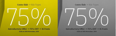 Conto Slab by @NilsThomsen. 75% off till Nov 30.